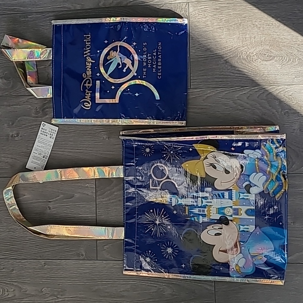 Walt Disney 50th Anniversary Reusable Bags - Set of 2